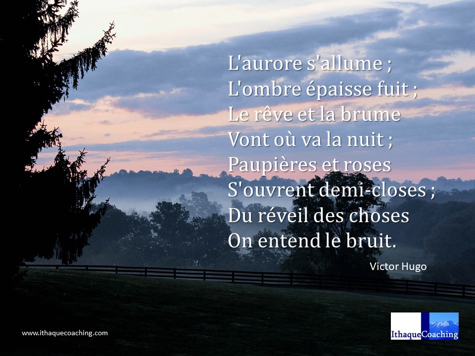 A chaque aube le monde frémit... Qu'entendez-vous quand vous écoutez l'éveil des choses?